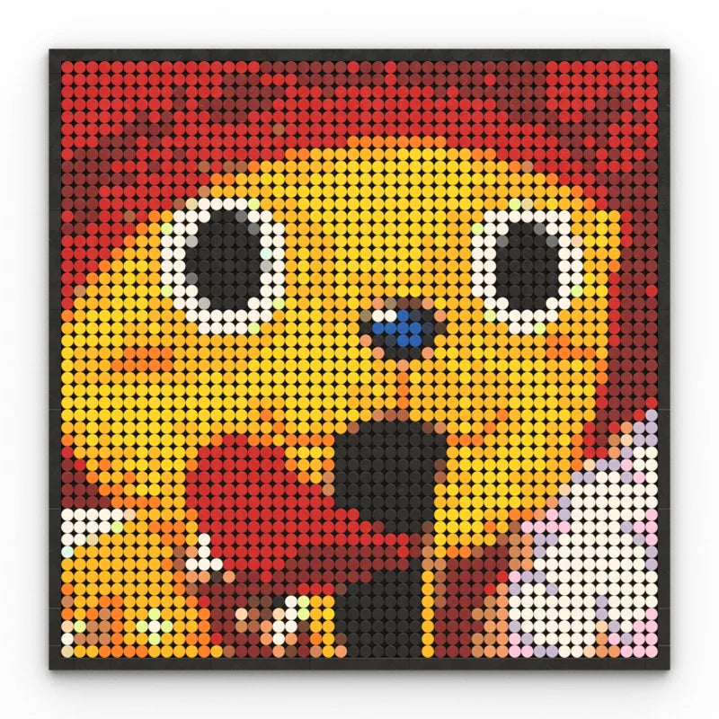 One Piece Anime Figures Luffy Brook Nami Robin Sanji Franky Blocks Brick Pixel Art Decoration Toys Kids Christmas Birthday Gifts