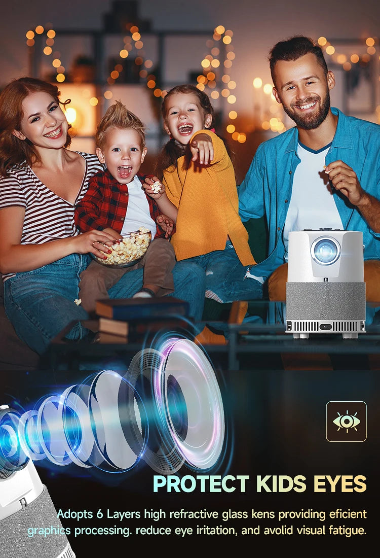2024 New Products Portable Projector Mini Android Lcd 4K Smart Tvs HD 4K 1080P Home Theater Projector
