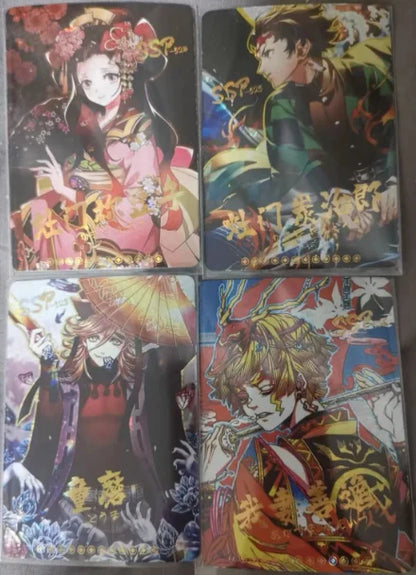 Anime Demon Slayer Kamado Nezuko Agatsuma Zenitsu Douma Akaza Sp Ssp Card Game Collection Rare Card Boy Birthday Present