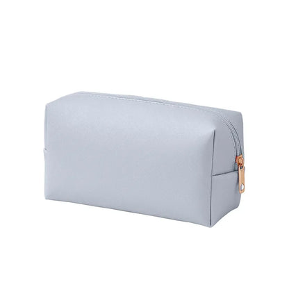 Small Makeup Bag PU Leather Travel Cosmetic Pouch Toiletry Bag for Women Portable Water-Resistant  Personalized Embroidery