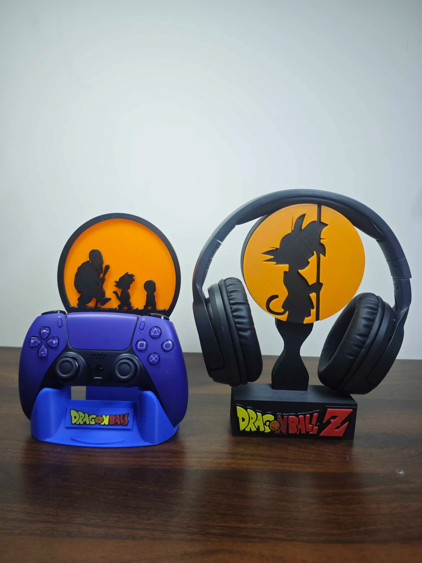 Anime Dragon Ball Z Figure Goku Ps5 Game Controller Stand Creative Headphones Bracket Desktop Ornaments Toy Gifts Handle Bracket