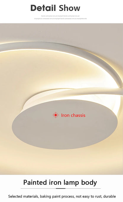 Bedroom Lamps  Mordern Minimalism Led Ceiling Lamp Creative Dimmable Study Room Light Indoor Lighting Home Decor Luster Fixtures