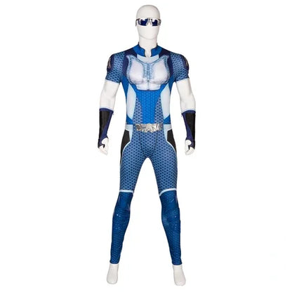 The Boys A-Train Cosplay Costume Halloween Carnival High Quality Hero Reggie Franklin Battle Outfit With Boots Printing Jumpsuit