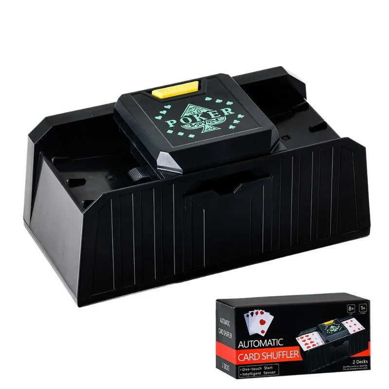 Mélangeur de cartes automatique Mélangeur de cartes de poker électrique à 2 jeux Mélangeur automatique de cartes à capteur / chronométré Machine de mélange de poker