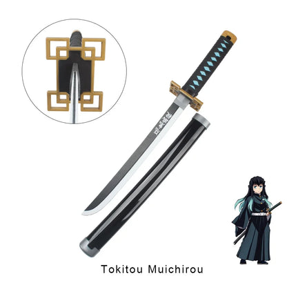 Anime Demon Slayer Katana Kimetsu No Yaiba Sword  60cm Toy Sword  Sanemi Kyoujurou Kokushibou Reissue Katana