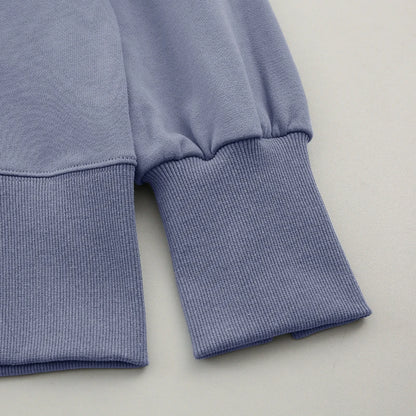 Oversized 100% Cotton Women Sweatshirts Long Sleeve Patchwork Open Side Streetwear Harajuku Pullovers Autumn Clothes For Women