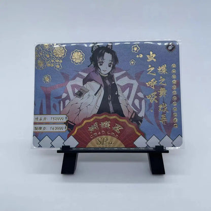 Anime Demon Slayer Kamado Nezuko Agatsuma Zenitsu Douma Akaza Sp Ssp Card Game Collection Rare Card Boy Birthday Present