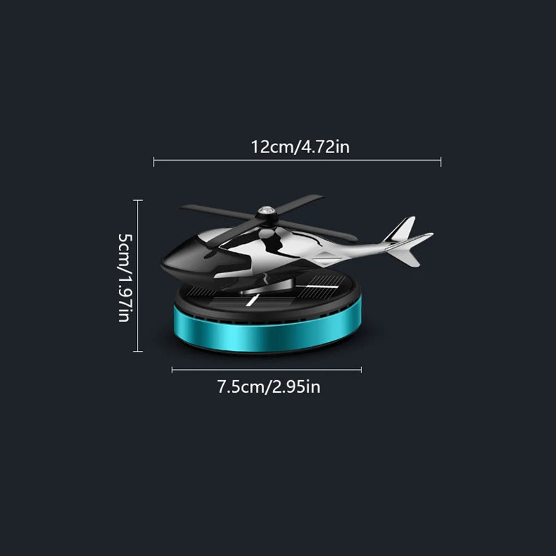 Solar Car Air Freshener Helicopter Propeller Fragrance Diffuser Flavoring Original Perfume Ornament Interior Decor Accessories