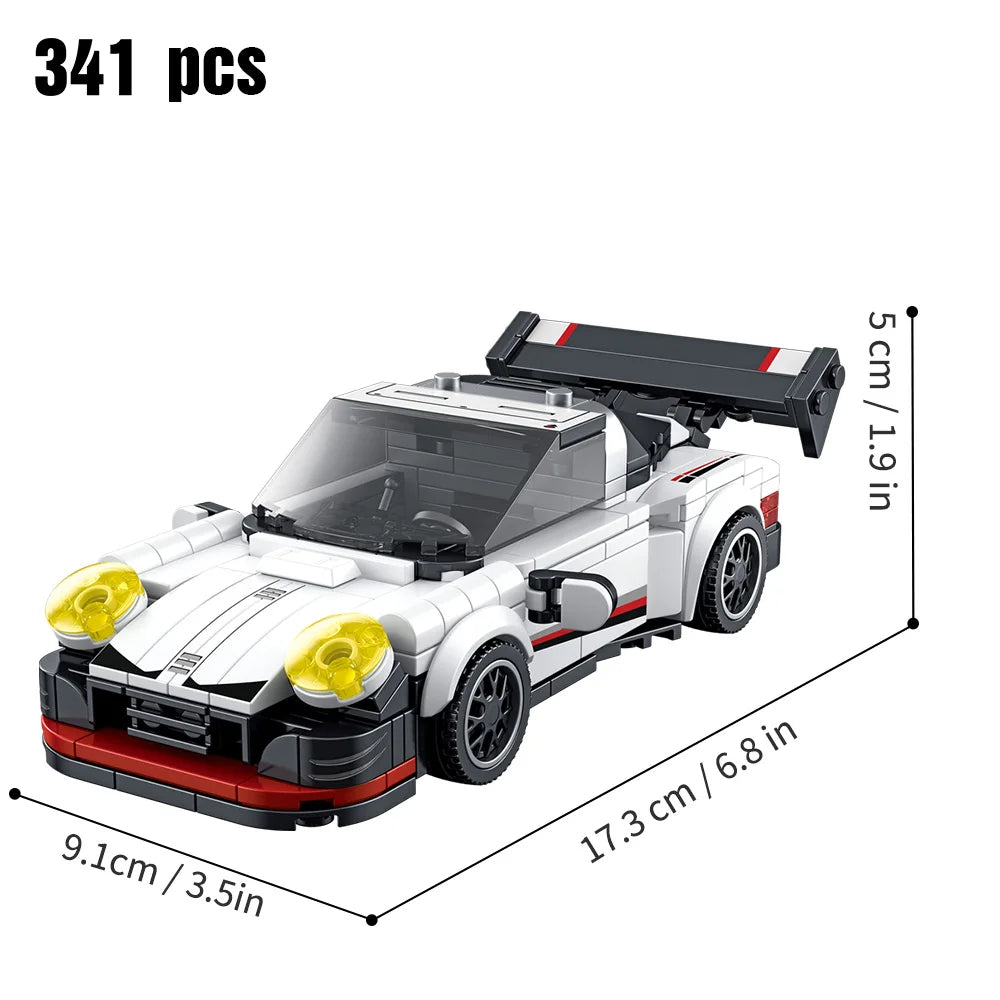 Speed Champions Series Racing Sports Vehiclea Technique Car Supercar Building Blocks Set Bricks Classic MOC Model Toys For Kids