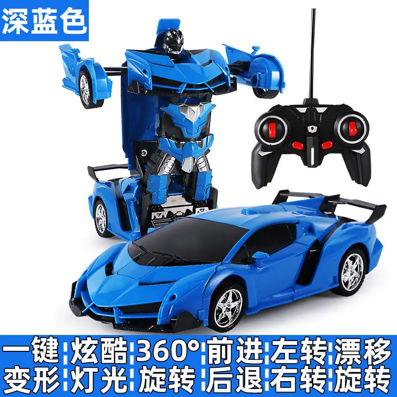 BGTOY RC Car 4WD Remote Control Deformation Robot Car Boy Anime Model Transformation 20CM Action Figures For Kids Toys Gifts