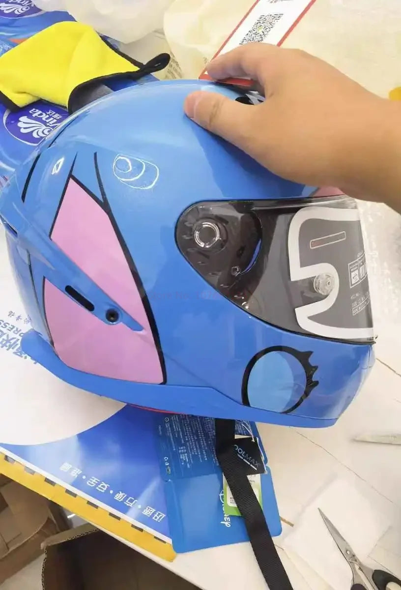 Sanrio Kuromi Cartoon Motorcycle Helmet Fashion Hello Kitty Scooter Helmet Cute High Quality Cute Helmet Four Seasons Gift