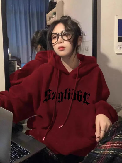 2024 Leisure Street Clothing Hoodie Fashion Hoodie Women's Comfortable Hooded Sweatshirt Hip Hop Street Clothing Y2K Sweat