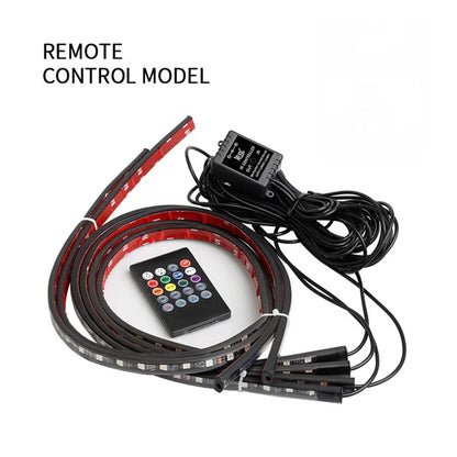 Attractive Car Atmosphere Lights, Colorful Chassis Light, LED Lights Strip Modified, Bluetooth APP Decorative Light Strip