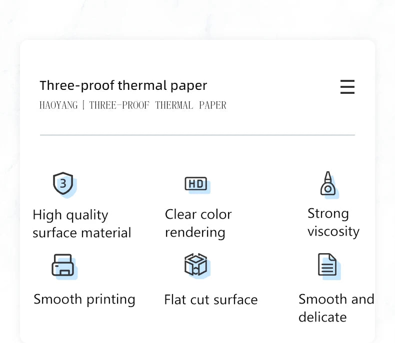 100mm Width Multiple Size Thermal Labels Paper Roll Stickers White Blank Labels For Thermal Label  Self-Adhesive Paper Stickers