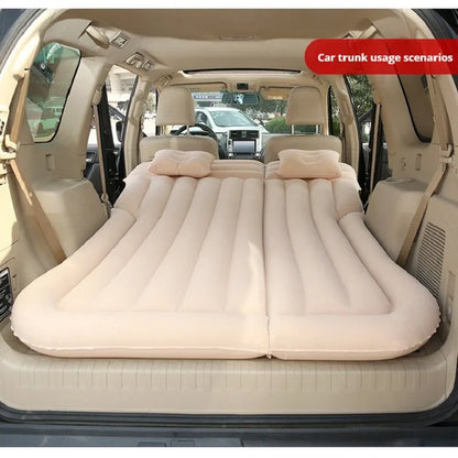 Car Folding Travel Mattress SUV Rear Seat Sleeping Mattress Trunk Car Inflatable Bed Air Mattress Bed Car Sleeping Bed