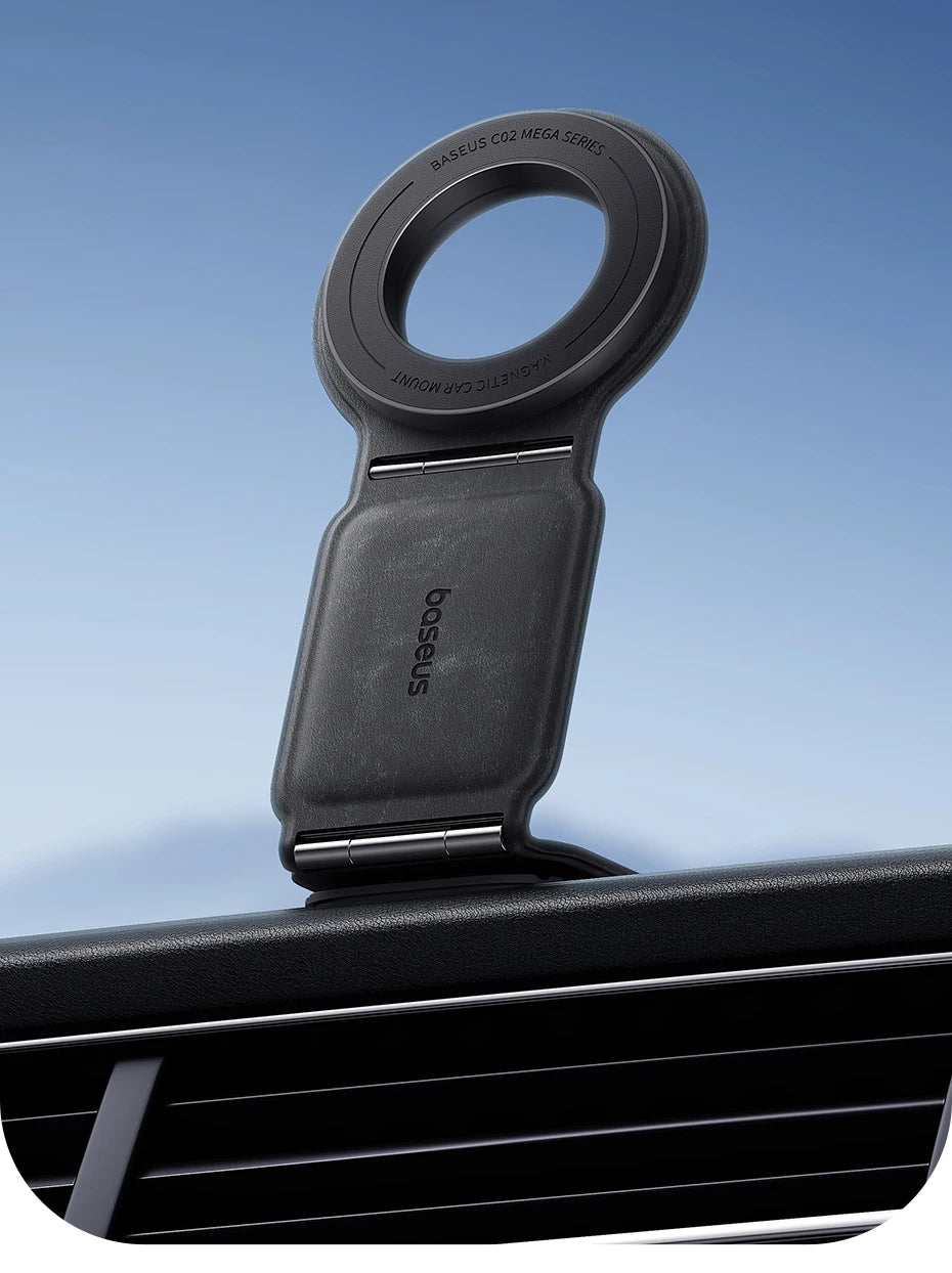 Baseus Car Phone Holder Magnetic Mobile Mount Bracket for Magsafe Foldable Car Phone Holder for iPhone 15 14 13 12 For Samsung