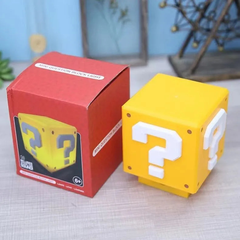 same type of voice charging USB induction Mario question mark light creative night light overhead childhood game light