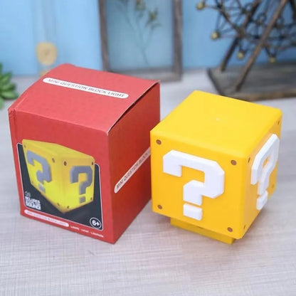 same type of voice charging USB induction Mario question mark light creative night light overhead childhood game light