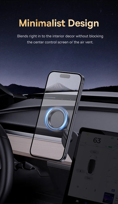 Support magnétique Baseus pour téléphone portable de voiture, support pliable pour iPhone 12 13 14 Pro Max pour Samsung S23