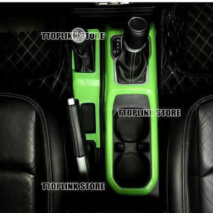 ABS Interior 4WD Gear Shift Panel/Gear Shift Panel Cover for Jeep Wrangler JL/for Jeep JT Gladiator 2018 Up Car Accessories
