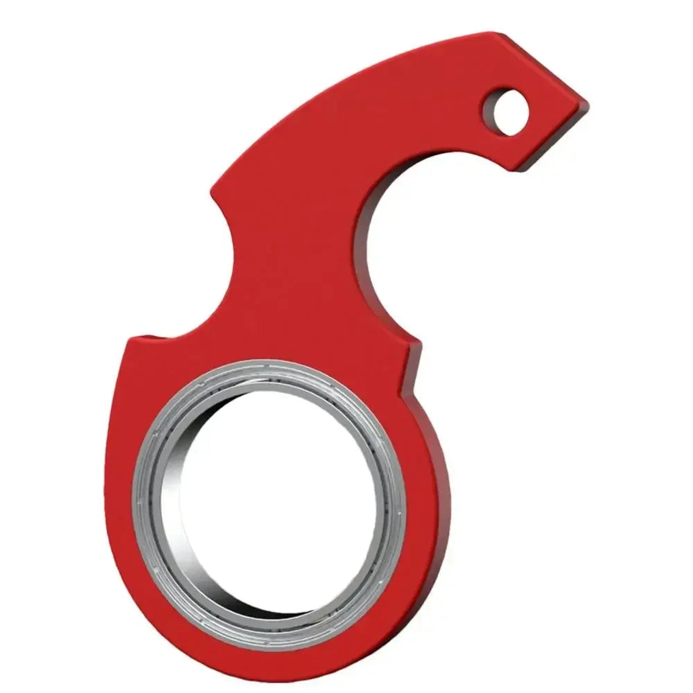 Boredom Party Gift Turntable Keychain Kid Fingertip Spinning Keyring Spinner Stress Toy Metal Fidget Toys Finger Keyring Relieve