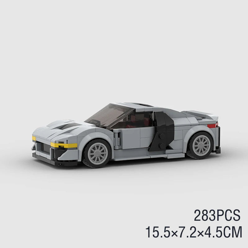 Racing Car City Speed Champions Sports Model Building Blocks DIY Bricks MOC Toy Classic Rally Super Racers Vehicle f1 technique