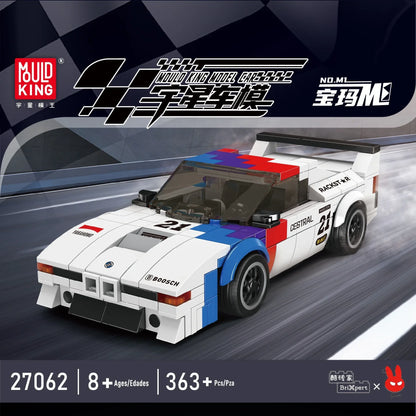 Yuxing-modelo mini-coche famoso, modelo de carreras deportivas, ocho cuadrículas, juguetes educativos para niños, bloques de construcción ensamblados