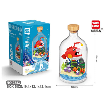 Toys Building Blocks Assembly Tiger Lion Bear Peacock Koala Animal 3D Model Educational Games for Children Kids Gifts