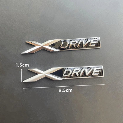 3D Metal X Drive Logo Xdrive Emblem Nameplate Car Trunk Badge For BMW 328i 525 535d 530d G20 F10 Xdrive Sticker Accessories