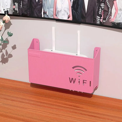 Étagère de routeur Wifi sans fil, boîte de rangement murale à suspendre, boîte de rangement en plastique ABS, support d'alimentation de câble, boîte de rangement, décoration de la maison