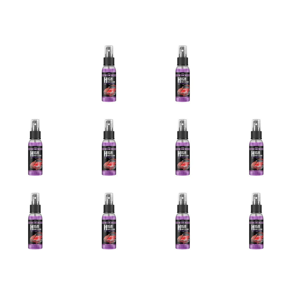 10-1PCS 3 In 1 Car Ceramic Coating Spray 100/30ML Car Nano Spray Hydrophobic Car Scratch Repair Body Hydrophobic Layer Auto Acce