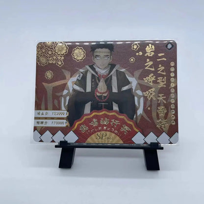 Anime Demon Slayer Kamado Nezuko Agatsuma Zenitsu Douma Akaza Sp Ssp Card Game Collection Rare Card Boy Birthday Present