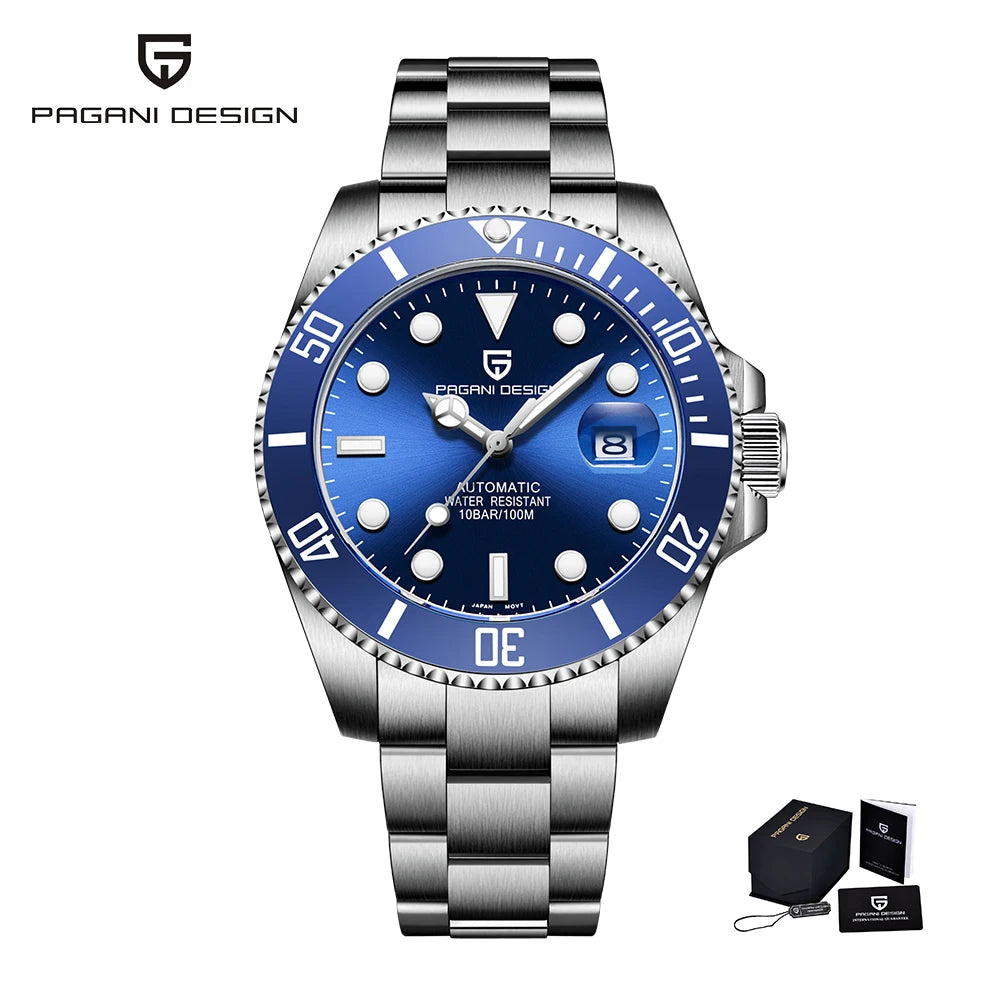 Pagani Design 2024 New NH35 Luxury Men's Automatic Mechanical Watch Top of the line Sapphire Stainless Steel Waterproof Sport 10