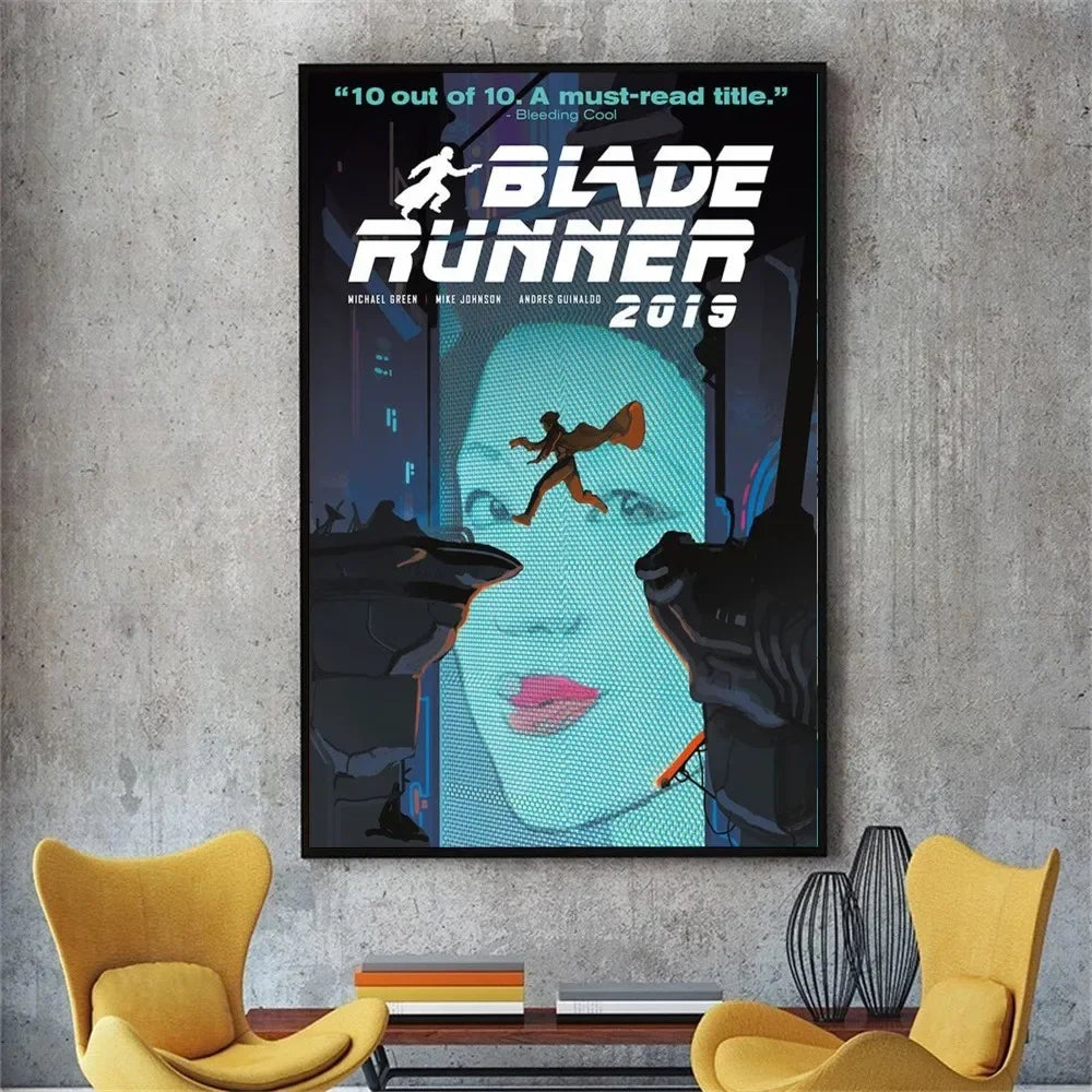 Blade Runner 2049 Movie Poster No Framed Poster Kraft Club Bar Paper Vintage Poster Wall Art Painting Bedroom Study Stickers