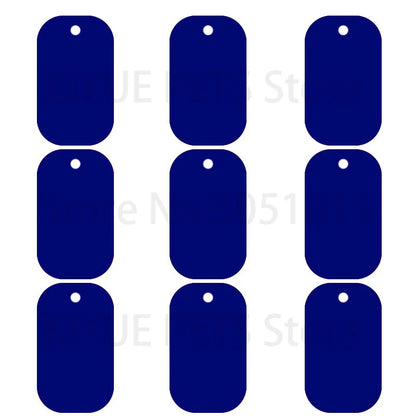 20Pcs Pet Id Dog Tag Aluminum Military Army ID Tag Name Blank Dog Tags Pendant Customized Logo laser Personalized engraving text