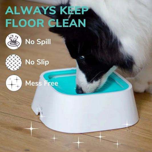 No Spill Water Bowl Dogs Slow Feeder Drinking Water Bowl for Messy Drinkers No Drip No Splash Water Bowl for Pets