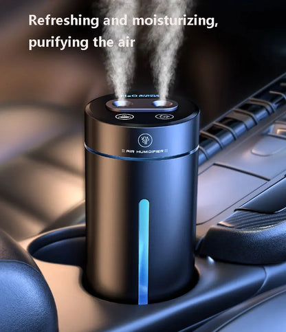 Vehicle Humidifier H2O Ultrasonic Spray 200ML Smart Work Usb 1500mah Wireless Perfume Aroma Diffuser Visable Dual Humidification