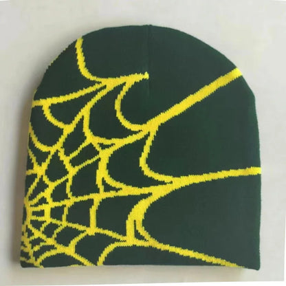 Unisex Knitting Cap Spider Men Women Luxury Beanie Caps Y2k Warm Fashion Versatile Ins Pullover Hiphop Winter Bonnet