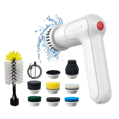 9-in-1 Electric Cleaning Brush Wireles Electric Spin Cleaning Scrubber Electric Cleaning Tool Kitchen Bathroom Cleaning Machine