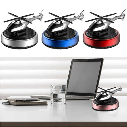 Car Air Freshener Rotating Helicopter Aeroplane Perfume Solar Power Plane Diffuser Airplane Fragrance Aircraft Dashboard Parfume
