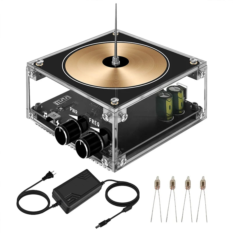 Tesla Coil Musical Speaker Artificial Lightning Bluetooth Music Tesla Coil Arc Plasma Wireless Transmission Experiment Model