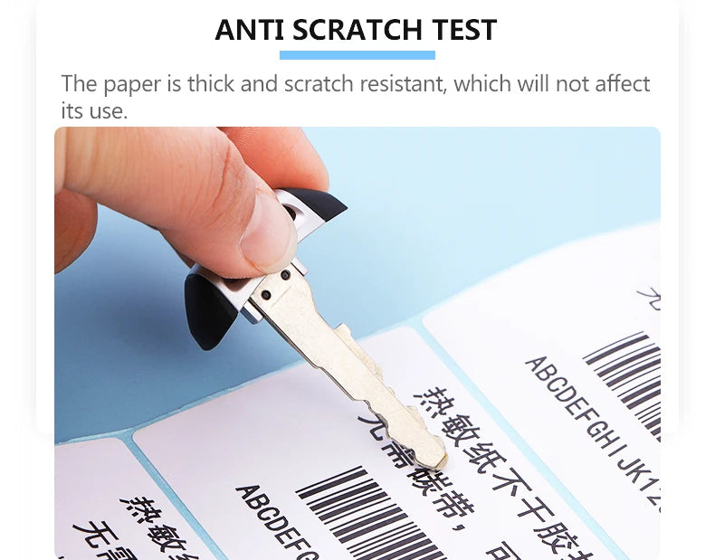 100mm Width Multiple Size Thermal Labels Paper Roll Stickers White Blank Labels For Thermal Label  Self-Adhesive Paper Stickers