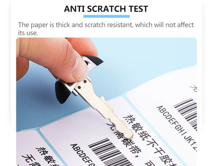 100mm Width Multiple Size Thermal Labels Paper Roll Stickers White Blank Labels For Thermal Label  Self-Adhesive Paper Stickers