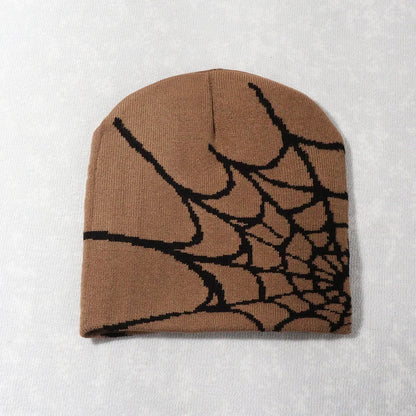 Unisex Knitting Cap Spider Men Women Luxury Beanie Caps Y2k Warm Fashion Versatile Ins Pullover Hiphop Winter Bonnet