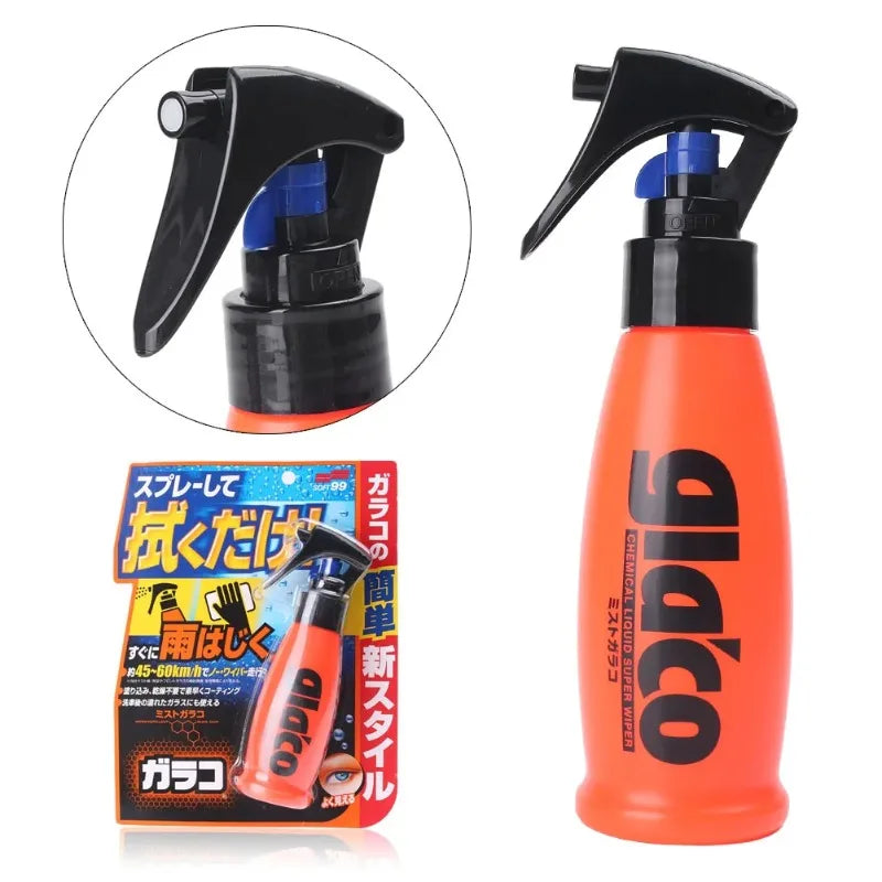 100ml Soft99 GLACO Car Windshield Glass Water Rain Repellent Fine Mist Nozzle Glass Hydrophobic Coating Anti-rain Treatment