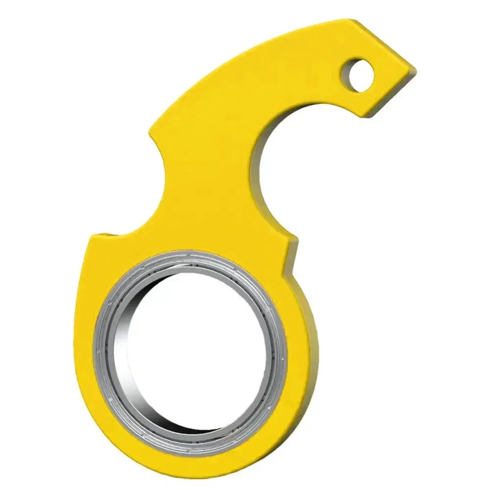 Boredom Party Gift Turntable Keychain Kid Fingertip Spinning Keyring Spinner Stress Toy Metal Fidget Toys Finger Keyring Relieve