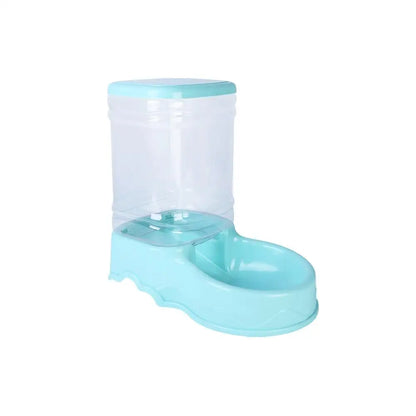 1 cuenco para beber y comedero automático para mascotas, capacidad de 3,8 l, cubo grande para almacenar alimentos, combinación de suministros para mascotas U2w3