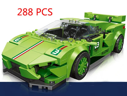 Racing Car City Speed Champions Sports Model Building Blocks DIY Bricks MOC Toy Classic Rally Super Racers Vehicle f1 technique