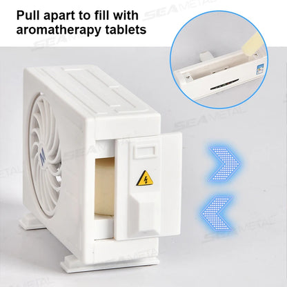SEAMETAL Car Perfume Diffuser Solar Mini Air Conditioner Decorative Air Freshener Air Outlet Car Aromatherapy Fragrance Tablet