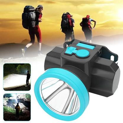 Portable Head Light LED Headlamp Rechargeable Head Torch Lamp Emergency Light Outdoor Camping Cycling Fishing Flashlight